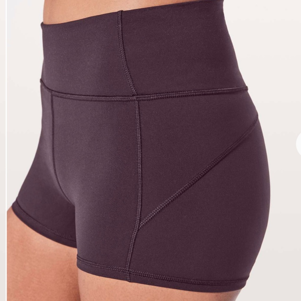 Lululemon • In Movement Shorts • Black Cherry